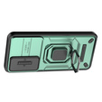 Case for Samsung Galaxy S24, KickStand Camera Lens, green