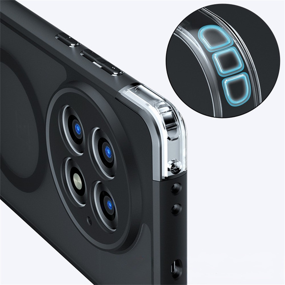 Case for OnePlus 13, for MagSafe, ERBORD Matt Case, black