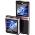 Case for Samsung Galaxy Z Flip7 FE / Z Flip6, PC Case, transparent / pink