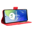 Flip case for Motorola Moto G24 / G24 Power / G04, Card Slot, red