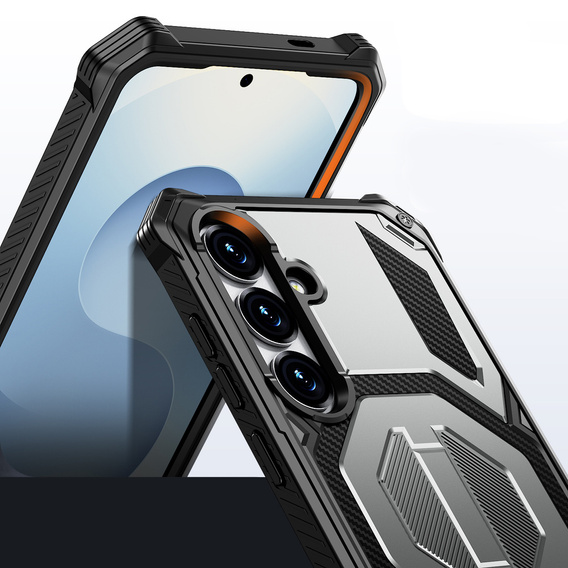 MagSafe-compatible protective case with stand for Samsung Galaxy S25 FE