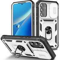 Case for Samsung Galaxy A54 5G, CamShield Slide, white / black