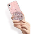 Case for iPhone XR, Glittery, pink