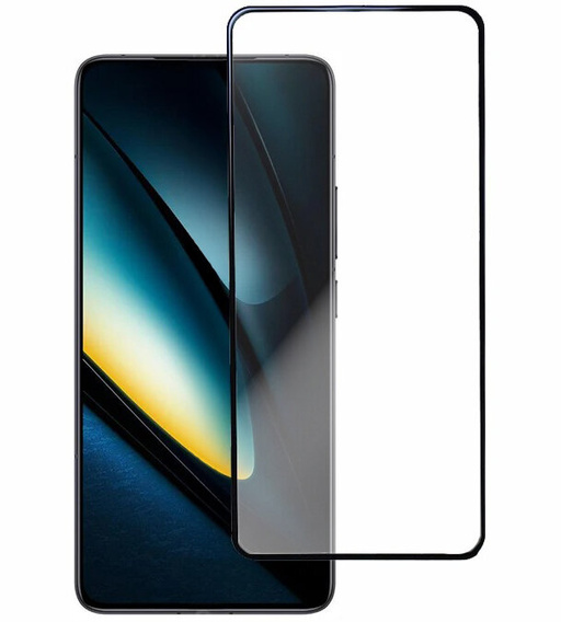3D Tempered Glass for Xiaomi Poco F6 Pro, black frame