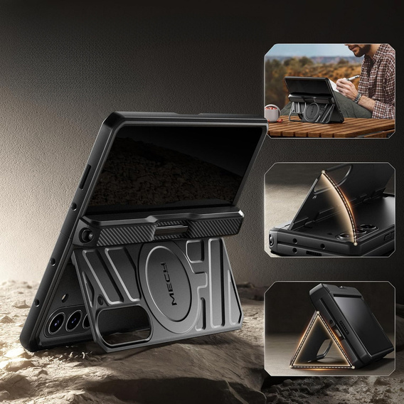 Case for Samsung Galaxy Z Fold 5, Tongate Compatible with MagSafe, black