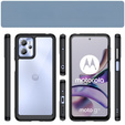 Case for Motorola Moto G13 / G23, Fusion Hybrid, transparent / black