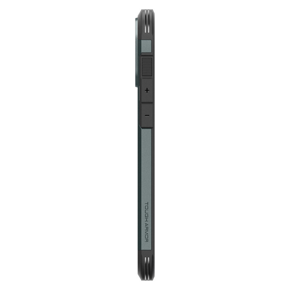 Spigen case for iPhone 16 Pro, Tough Armor Mag MagSafe, green + 9H Tempered Glass