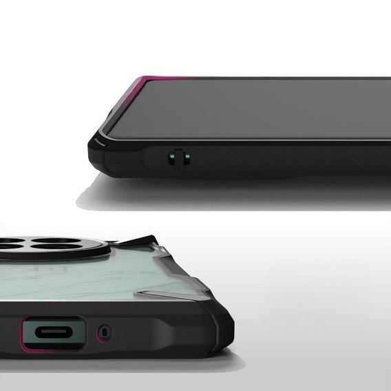 Ringke Fusion X case, transparent/black for OnePlus 12 5G