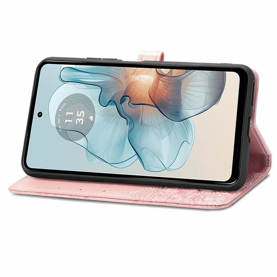 Flip case for Motorola Moto G24 / G24 Power / G04, Mandala, pink