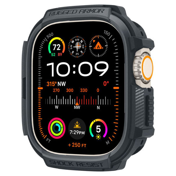 Spigen Rugged Armor Dark Grey Case for Apple Watch Ultra 1 / 2 (49 mm)
