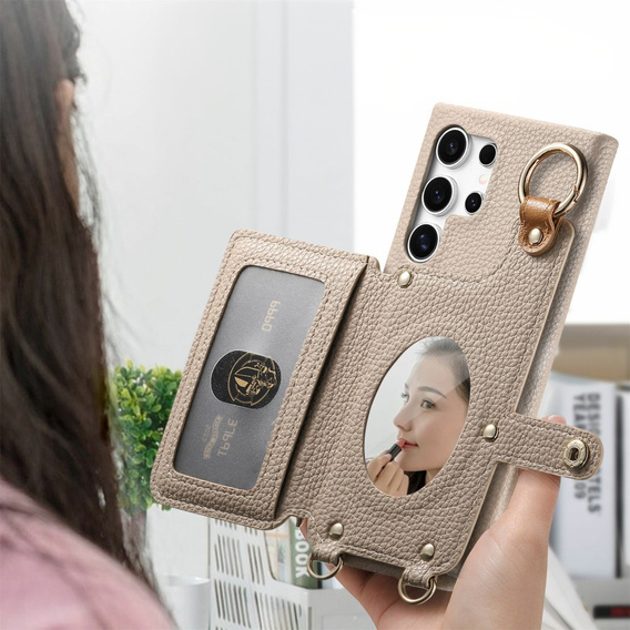 Case for Samsung Galaxy S25 Ultra, GKK Leather, black