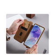 NILLKIN flip case for Samsung Galaxy A56, CamShield Qin Pro, leather, brown