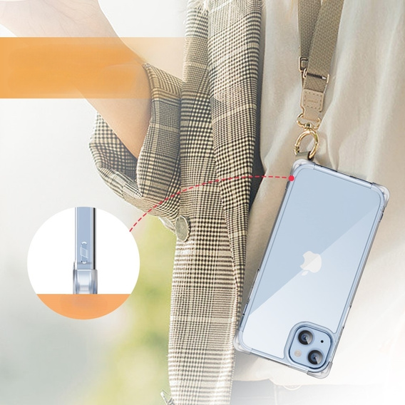 Case for iPhone 13, ERBORD CornerShield, transparent
