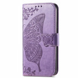 Flip case for Infinix Note 40 Pro Plus, Butterfly, purple