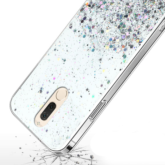 Case for Huawei Mate 10 Lite, Glittery, transparent