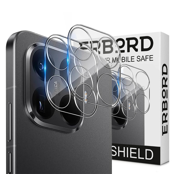 2x ERBORD tempered glass for the camera for Xiaomi 15T Pro