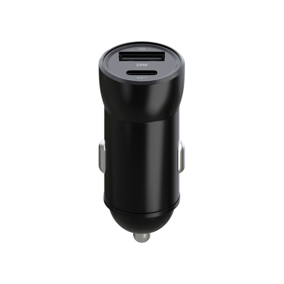Maxlife PD/QC 20W car charger with USB-C – USB-C 60W cable for smartphones, tablets, navigation devices and other devices with USB/USB-C