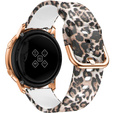Silicone Strap for Samsung Galaxy Watch Active 20mm, Brown Leopard