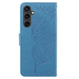 Flip case for Samsung Galaxy S23 FE, Butterfly, blue