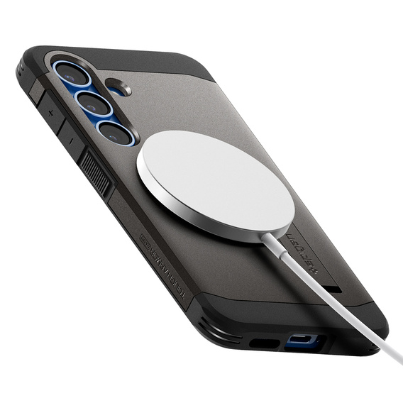 Spigen Tough Armor Mag Gunmetal Case for Samsung Galaxy S25