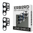 2x ERBORD tempered glass for camera to Samsung Galaxy S24 Ultra, transparent