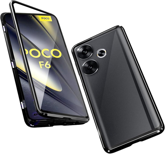 1 x Case for Xiaomi Poco F6, Frame Case, black