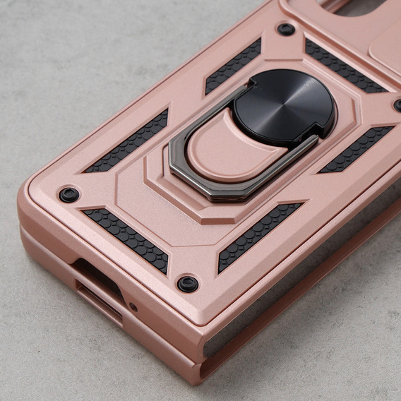 Case for Samsung Galaxy Z Fold5 5G, CamShield Slide, pink rose gold
