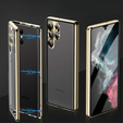 Case for Samsung Galaxy S22 Ultra, Magnetic Dual Glass, gold