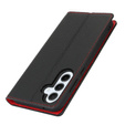 Flip case for Samsung Galaxy S25+ Plus, Litchi Skin Grain, black
