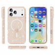 Case for iPhone 17 Pro Max, for MagSafe, glitter - translucent gold