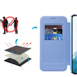 Flip case for Samsung Galaxy S22 5G, RFID Wallet MagSafe CamShield, blue