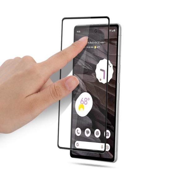 Mocolo Full Glue Tempered Glass for Google Pixel 8A, black frame