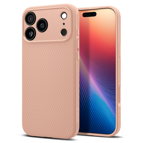 Spigen Liquid Air case for iPhone 17 Pro Max, Rose Titanium