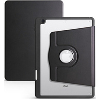 Case for iPad 10.2" 2021/2020/2019 (9/8/7 gen.), with stylus space, 360° rotatable, black