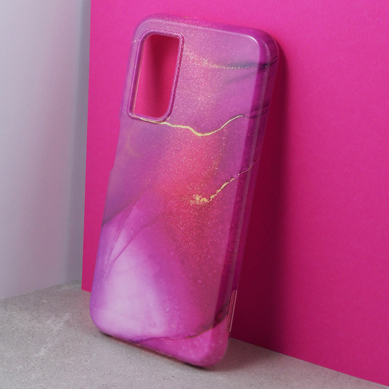 Case for Samsung Galaxy A14 4G/5G, Suritch Full Body Marble, purple