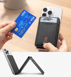 Magnetic wallet with stand and NFC SURITCH function for iPhone 16 Pro