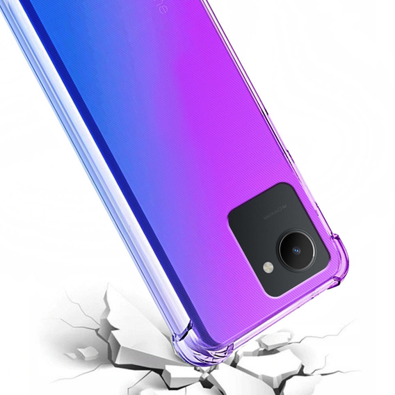 Case for Realme C30 / Narzo 50i Prime, Gradient Dropproof, Purple / blue