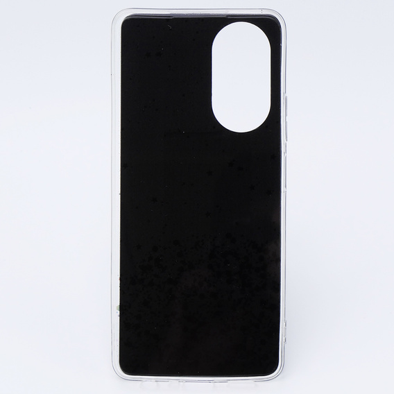 Case for Oppo A58 4G, Glittery, black