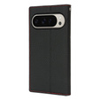 Flap case for Google Pixel 10 Pro XL, Litchi Grain leather, black