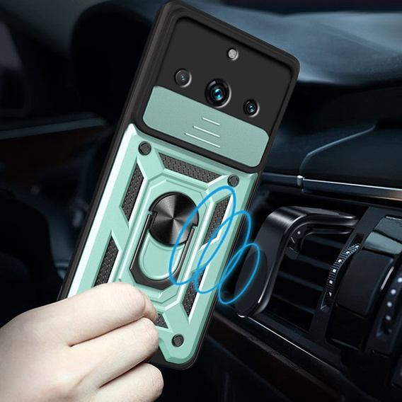 Case for Realme 11 Pro 5G / 11 Pro+ 5G, CamShield Slide, green