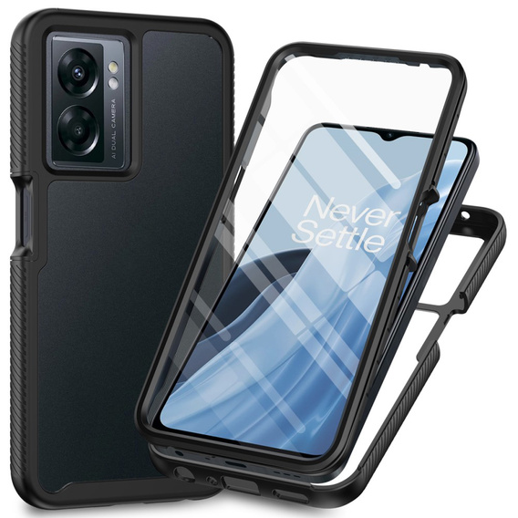 Case for Oppo A57s, Shockproof, with film, black