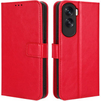 Flip case for Honor 90 Lite 5G, Crazy Horse Wallet, red