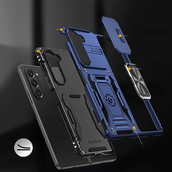 Case for Samsung Galaxy Z Fold6 5G, CamShield Slide, blue