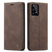 CASEME case for Samsung Galaxy A53 5G, Leather Wallet Case, coffee