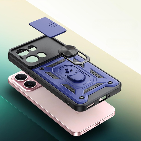 Case for Oppo Reno 13 Pro, CamShield Slide, blue