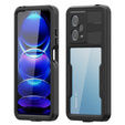 IP68 Waterproof Case for Xiaomi Redmi Note 12 Pro 5G, Redpepper, black