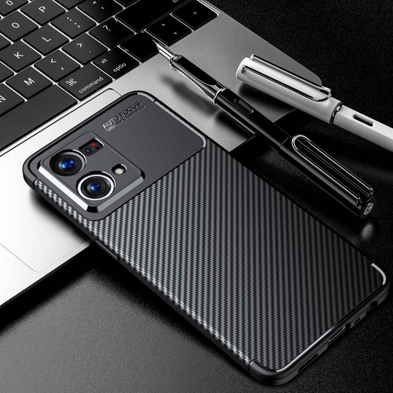 Case for Oppo Reno7 4G, Carbon Gel, black