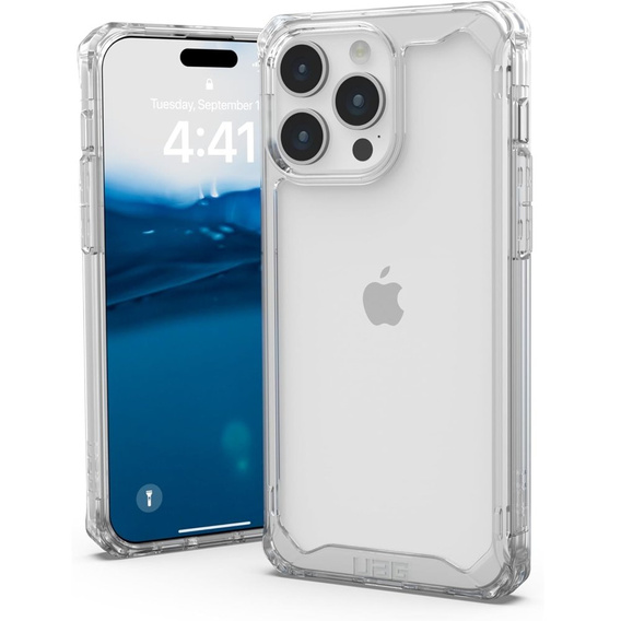 Case Urban Armor Gear for iPhone 15 Pro Max, Plyo, transparent