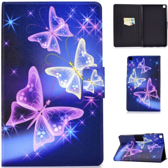 Case for Samsung Galaxy Tab A7 10.4 2020 T500 T505, butterflies, purple