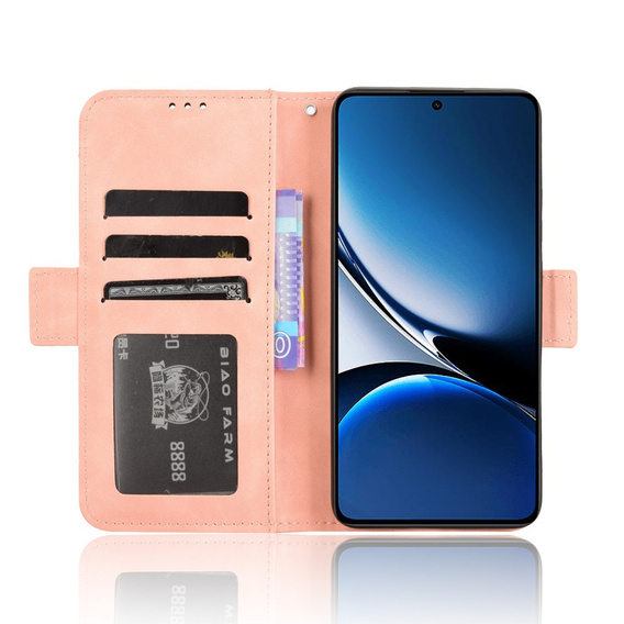 Flip case for Xiaomi Poco X7 Pro 5G, Card Slot, pink